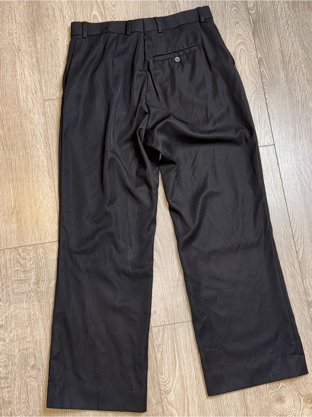 Balenciaga 100% Wool Size M Womens Wide-Leg Trousers Quiet Luxury Relaxed Fit - Picture 4 of 16
